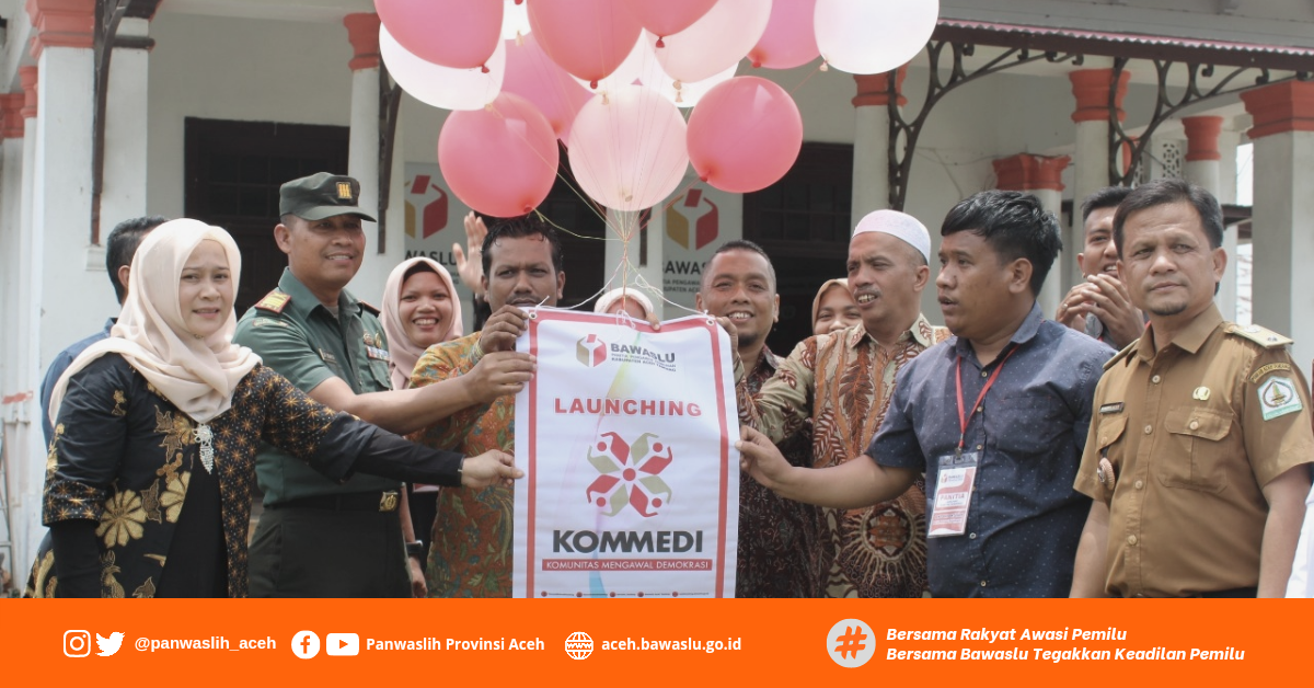 Panwaslih Aceh Tamiang Launching Kampung Kesehatan Sebagai Kampung Demokrasi