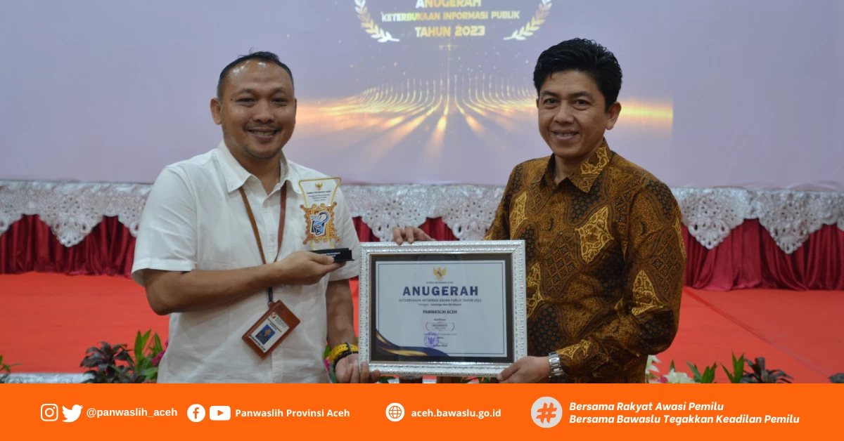 Panwaslih Provinsi Aceh Sukses Mempertahankan Predikat Informatif  di Tahun 2023