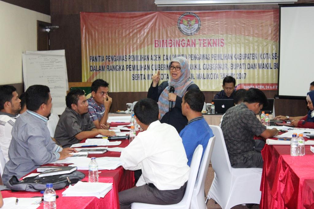 BAWASLU ACEH GELAR ACARA BIMBINGAN TEKNIS PENGAWASAN TERHADAP 120 ANGGOTA PANWASLIH PROVINSI ACEH DAN PANWASLIH KABUPATEN/KOTA SE-ACEH