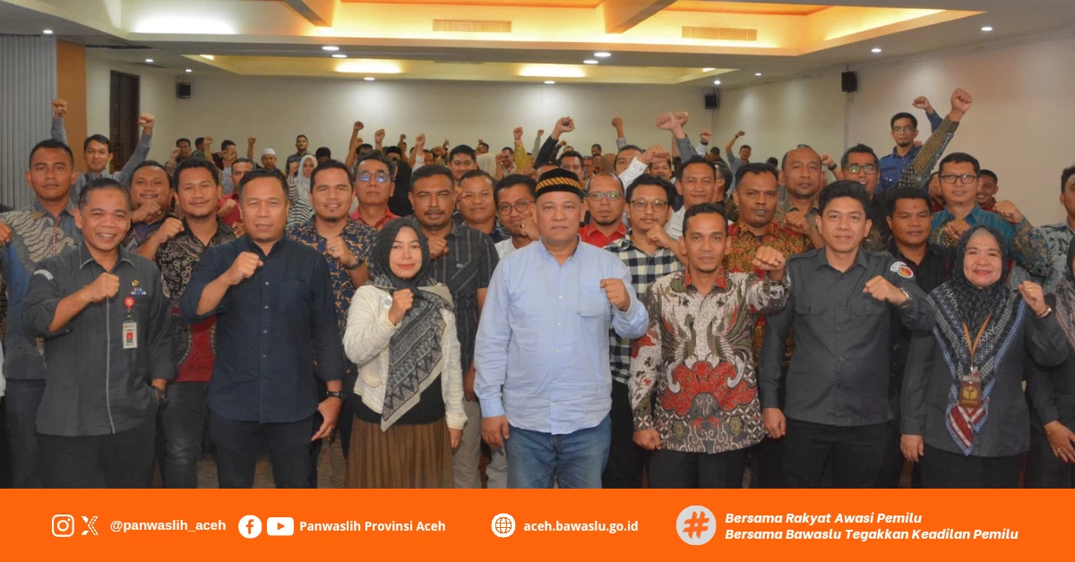 Cak Totok Hadir Pada Pelaksanaan Rapat Koordinasi Hukum Panwaslih Provinsi Aceh