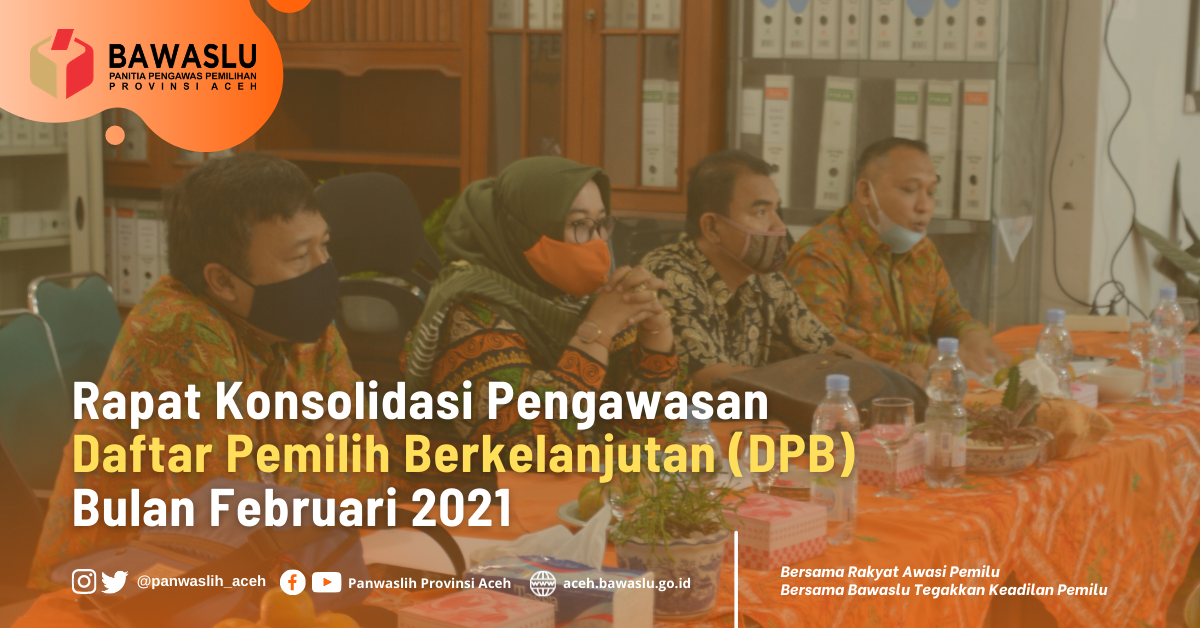 Tingkatkan Pengawasan DPB, Panwaslih Aceh Adakan Rapat Koordinasi