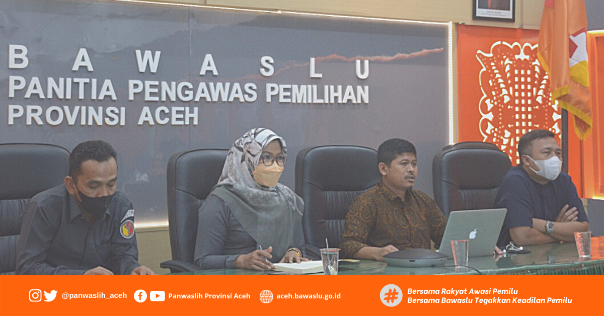 Panwaslih Provinsi Aceh Laksanakan Webinar Penyelesaian Sengketa Proses Pemilu dan Pemilihan dengan Pendekatan Kearifan Lokal