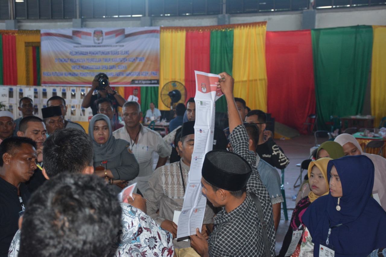 Panwaslih Provinsi Aceh Awasi Ketat Proses Penghitungan Surat Suara Ulang PNA di Aceh Timur