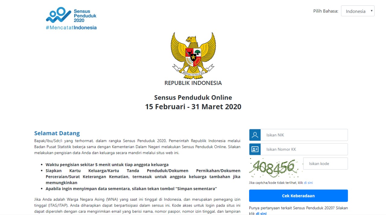 Dukung Sensus Penduduk Tahun 2020, Bawaslu Keluarkan Surat Edaran