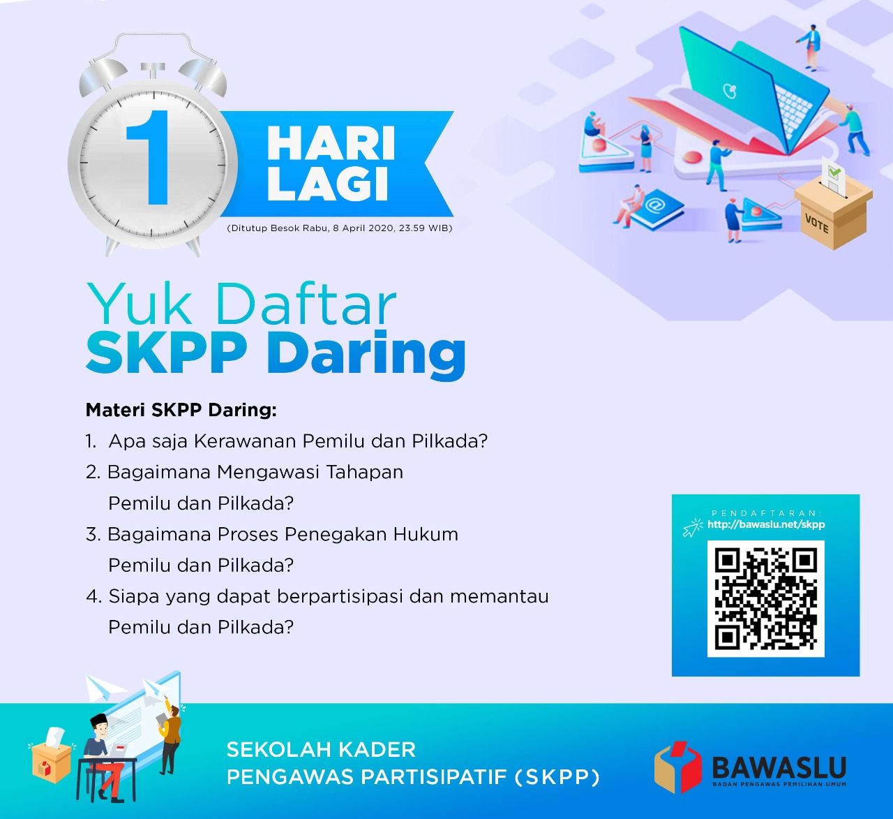 1 Hari Lagi! Yuk Daftar SKPP Daring