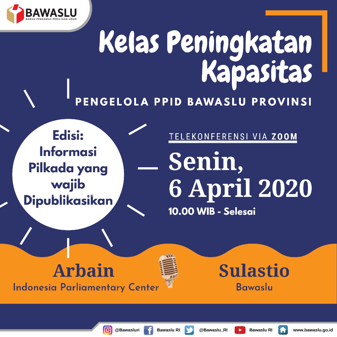 Panwaslih Provinsi Aceh ikuti Bimtek PPID Tahap I