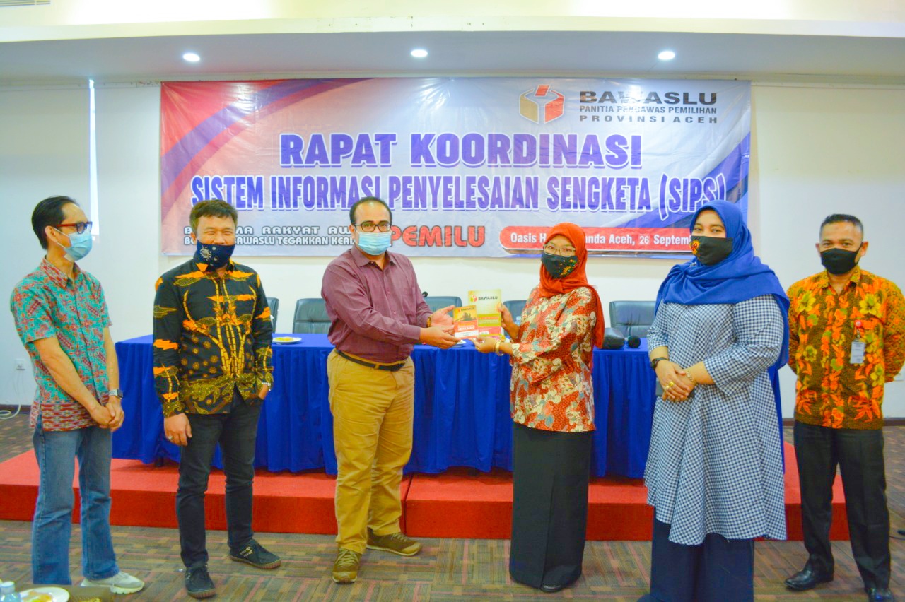 Panwaslih Provinsi Aceh Lakukan Rapat Kordinasi Penggunaan Sistem Informasi Penyelesaian Sengketa