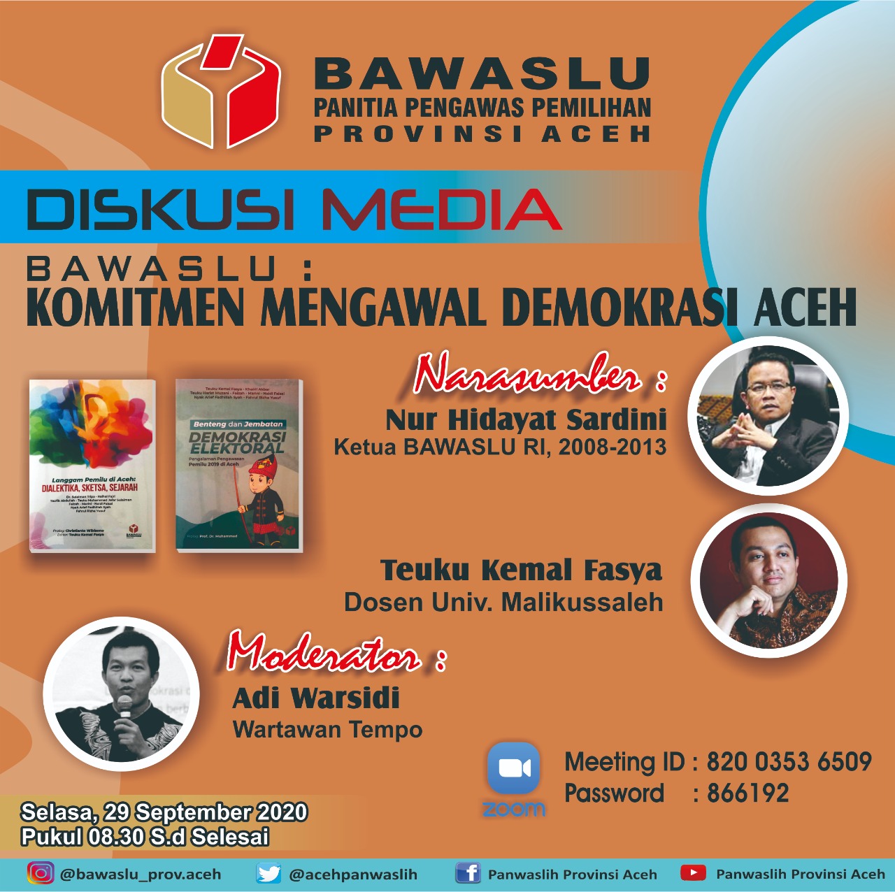 Diskusi Media "Bawaslu : Komitmen Mengawasl Demokrasi Aceh"