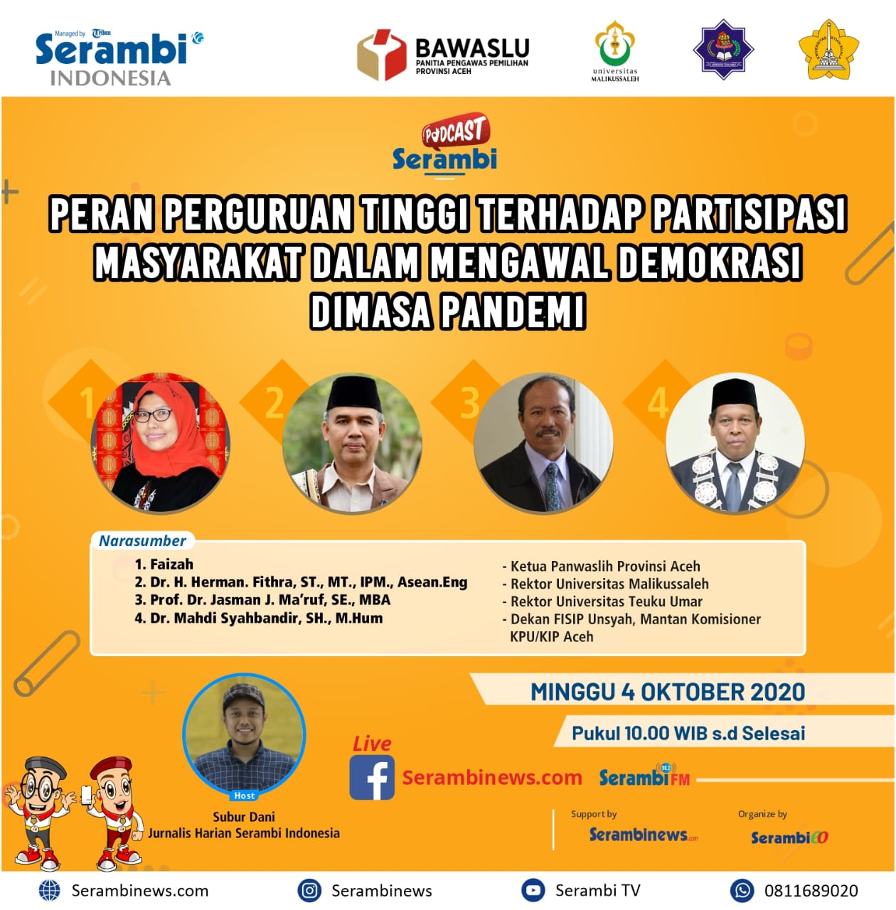 Membumikan Pengawasan Pemilu di Aceh, Panwaslih Gandeng Perguruan Tinggi