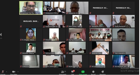 PANWASLIH PROVINSI ACEH IKUT KEGIATAN DISEMINASI 5 (LIMA) RANCANGAN PERBAWASLU TENTANG KEARSIPAN