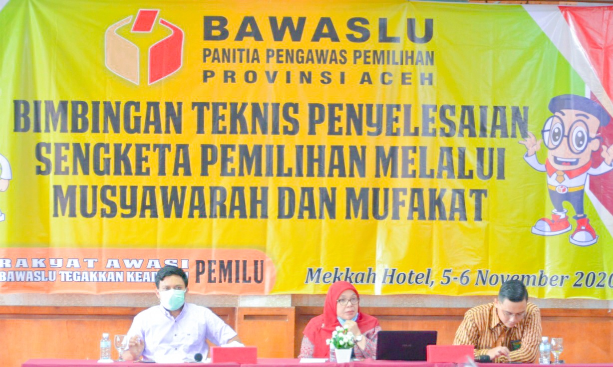 PANWASLIH ACEH BEKALI TEKNIK MUSYAWARAH DAN MUFAKAT KEPADA JAJARAN