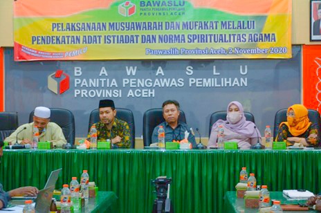 PANWASLIH PROVINSI ACEH DISKUSIKAN MUSYAWARAH DAN MUFAKAT MELALUI PENDEKATAN NORMA AGAMA