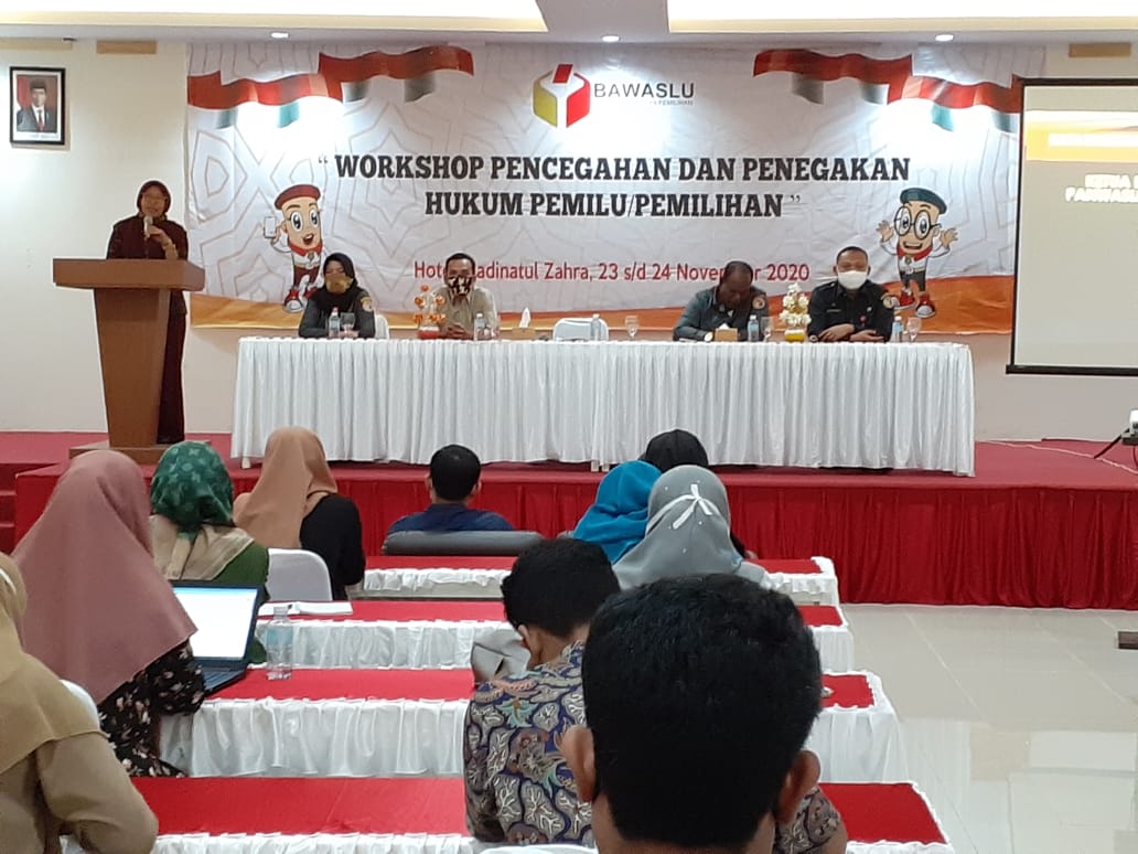 TINGKATKAN PARTISIPASI PUBLIK, PANWASLIH PROVINSI ACEH LAKSANAKAN WORKSHOP PENCEGAHAN DAN PENEGAKAN HUKUM