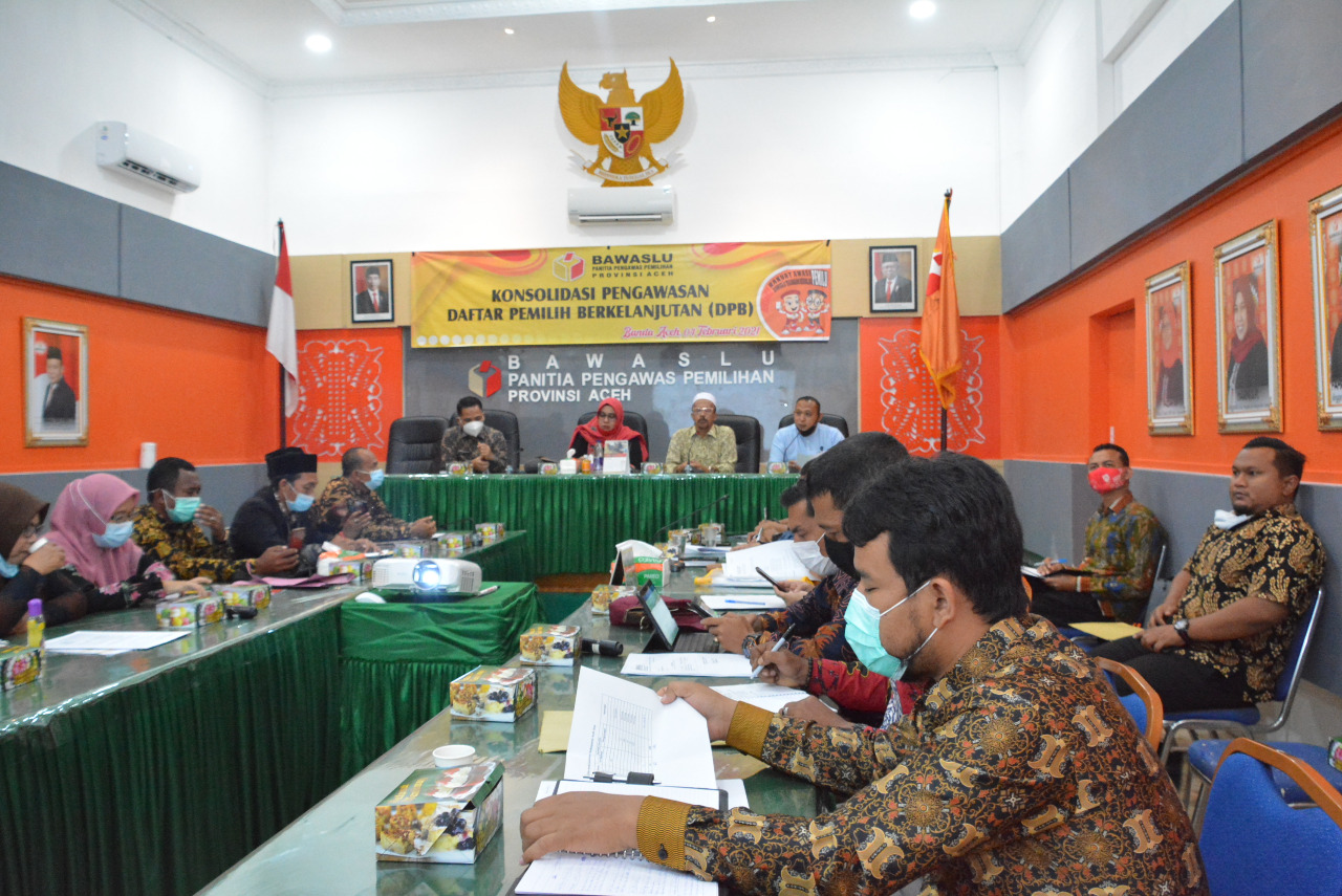 Tingkatkan Pengawasan DPB, Panwaslih Aceh Adakan Konsolidasi