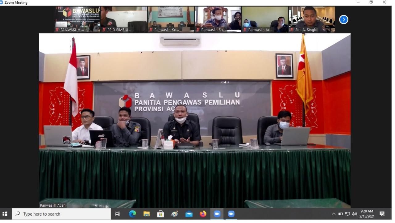 Guna Pertahankan Penghargaan Lembaga Informatif, Panwaslih Provinsi Aceh Perkuat PPID di Tingkat Kabupaten/Kota