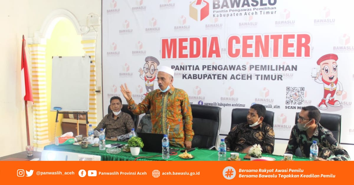 Panwaslih Provinsi Aceh Supervisi Tata Kelola Kehumasan dan Citra Lembaga Di Panwaslih Kabupaten Aceh Timur