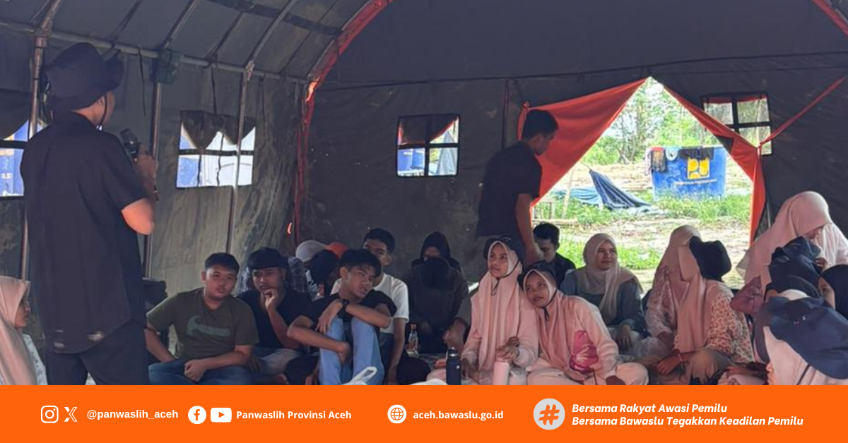 Ketua Panwaslih Provinsi Aceh Menjadi Narasumber Aksi Pulih: Peran Remaja sebagai Pemilih Pemula “Cerdas Memilih, Berani Mengawasi”