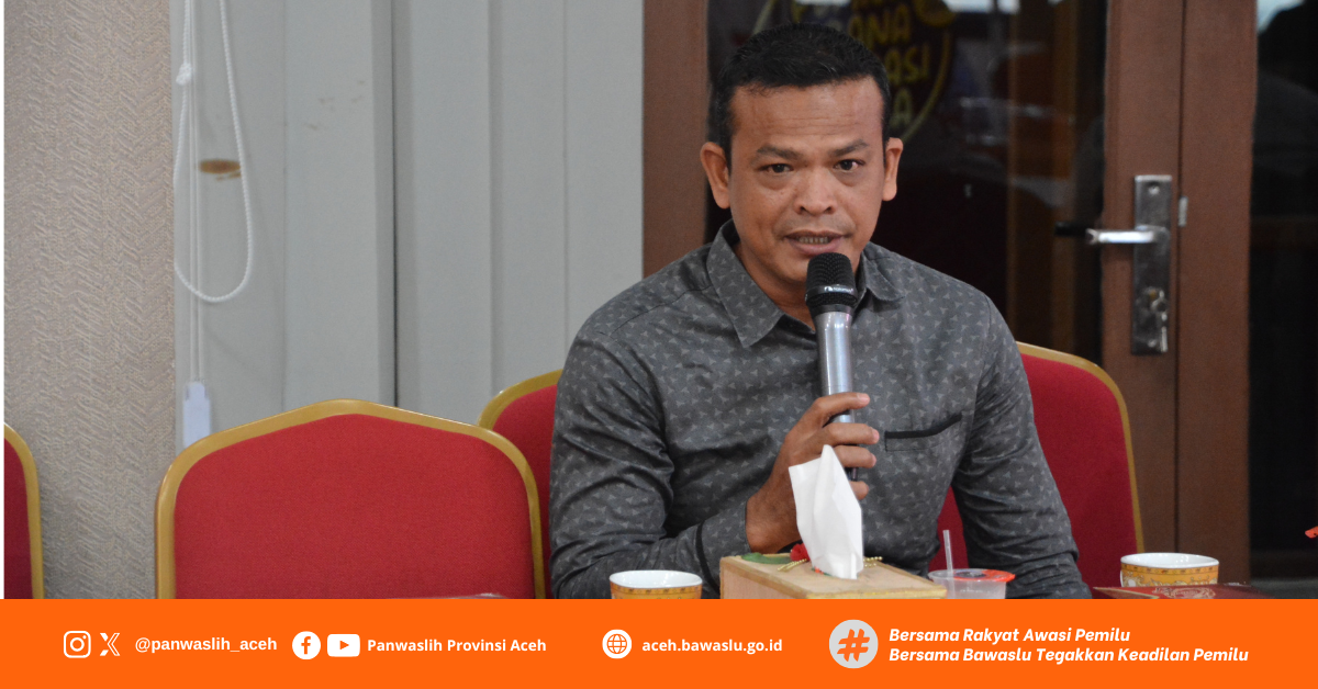 Koordinator Divisi Sumber Daya Manusia, Organisasi, dan Diklat, Yusriadi, menghadiri Sosialisasi Pemutakhiran Data Partai Politik Semester I Tahun 2026
