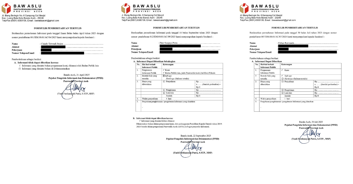 Surat Keterangan Tertulis