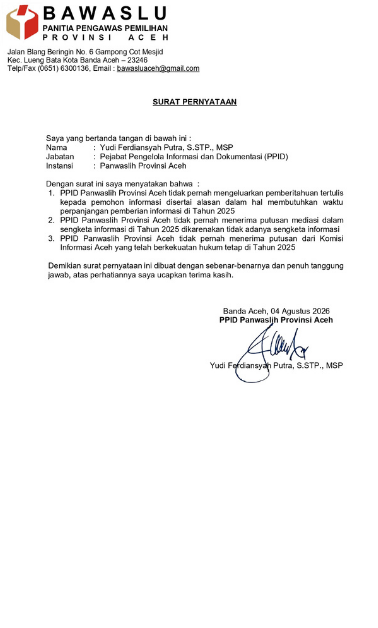 surat Pernyataan