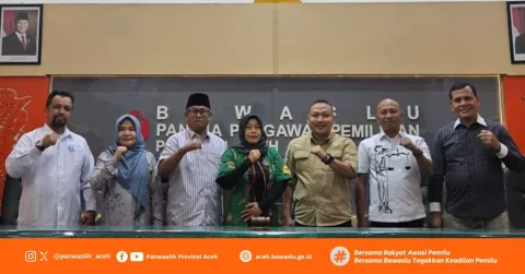 Panwaslih Provinsi Aceh Menerima Kunjungan Kerja DPRD Kabupaten Langkat Provinsi Sumatera Utara