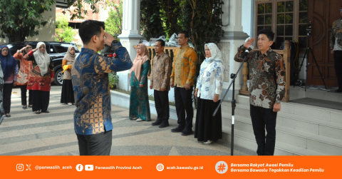 Pelakasanaan Apel HUT Bawaslu RI Ke 18
