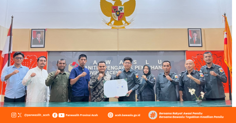 Bawaslu Provinsi Aceh Melaksanakan Perjanjian Kerja Sama dengan Perisai Demokrasi
