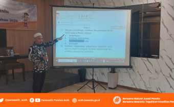 Panwaslih Provinsi Aceh Sosialisasikan Produk Hukum Non Perbawaslu