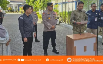 Panwaslih Provinsi Aceh Melaksanakan Pengawasan Pemusnahan Surat Suara  Pemilu Tahun 2024
