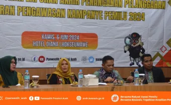 Provinsi Aceh Menggelar Rapat Penyusunan Laporan Akhir Penanganan Pelanggaran dan Laporan Pengawasan Kampanye Pemilu 2024