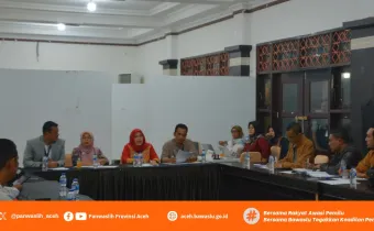 Panwaslih Provinsi Aceh Melaksanakan Sidang Penyelesaian Pelanggaran Administrasi Acara Cepat Pemilu Tahun 2024