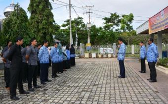 BAWASLU ACEH GELAR APEL HARI ULANG TAHUN KE-45 KORPRI