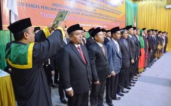 BAWASLU ACEH LANTIK 68 ANGGOTA PANWAS KAB/KOTA SE-ACEH