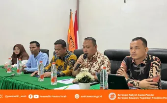 Rapat Evaluasi Hasil Pengawasan Logistik Pemilu 2024 Bagi Panwaslih Kabupaten Kota Se Aceh