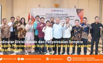 Koordinator Divisi Hukum dan Penyelesaian Sengketa Ikuti Rapat Sosialisasi Layanan Advokasi Hukum