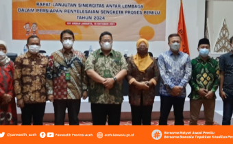 Panwaslih Provinsi Aceh Ikuti Rapat Sinergisitas Antar Lembaga Bersama Mahkamah Agung