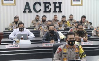 Panwaslih Provinsi Aceh Ikut Rapat Bersama Polri untuk Kesiapan Pemilihan Serentak Tahun 2020.