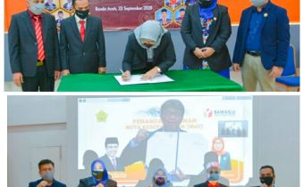 Panwaslih Provinsi Aceh dan Universitas Syiah Kuala Tandatangani MoU Kerja Sama