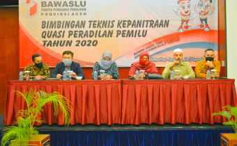 Panwaslih Provinsi Aceh Laksanakan Bimtek Kepaniteraan Quasi Peradilan Pemilu
