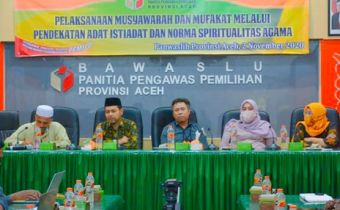 PANWASLIH PROVINSI ACEH DISKUSIKAN MUSYAWARAH DAN MUFAKAT MELALUI PENDEKATAN NORMA AGAMA