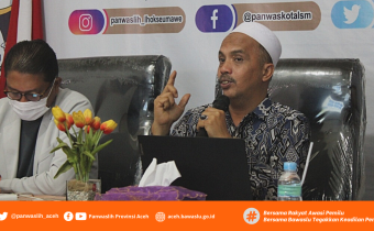 Panwaslih Provinsi Aceh Berikan Arahan Sistem Pengelolaan Informasi Publik