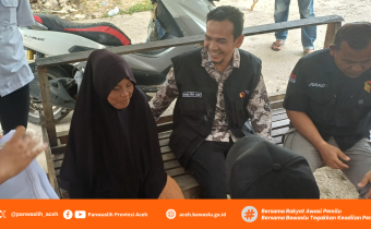 Anggota Panwaslih Provinsi Aceh Langsung Turun Ke Lapangan