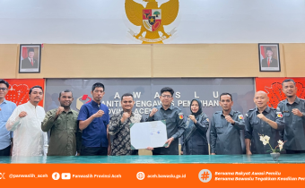 Bawaslu Provinsi Aceh Melaksanakan Perjanjian Kerja Sama dengan Perisai Demokrasi